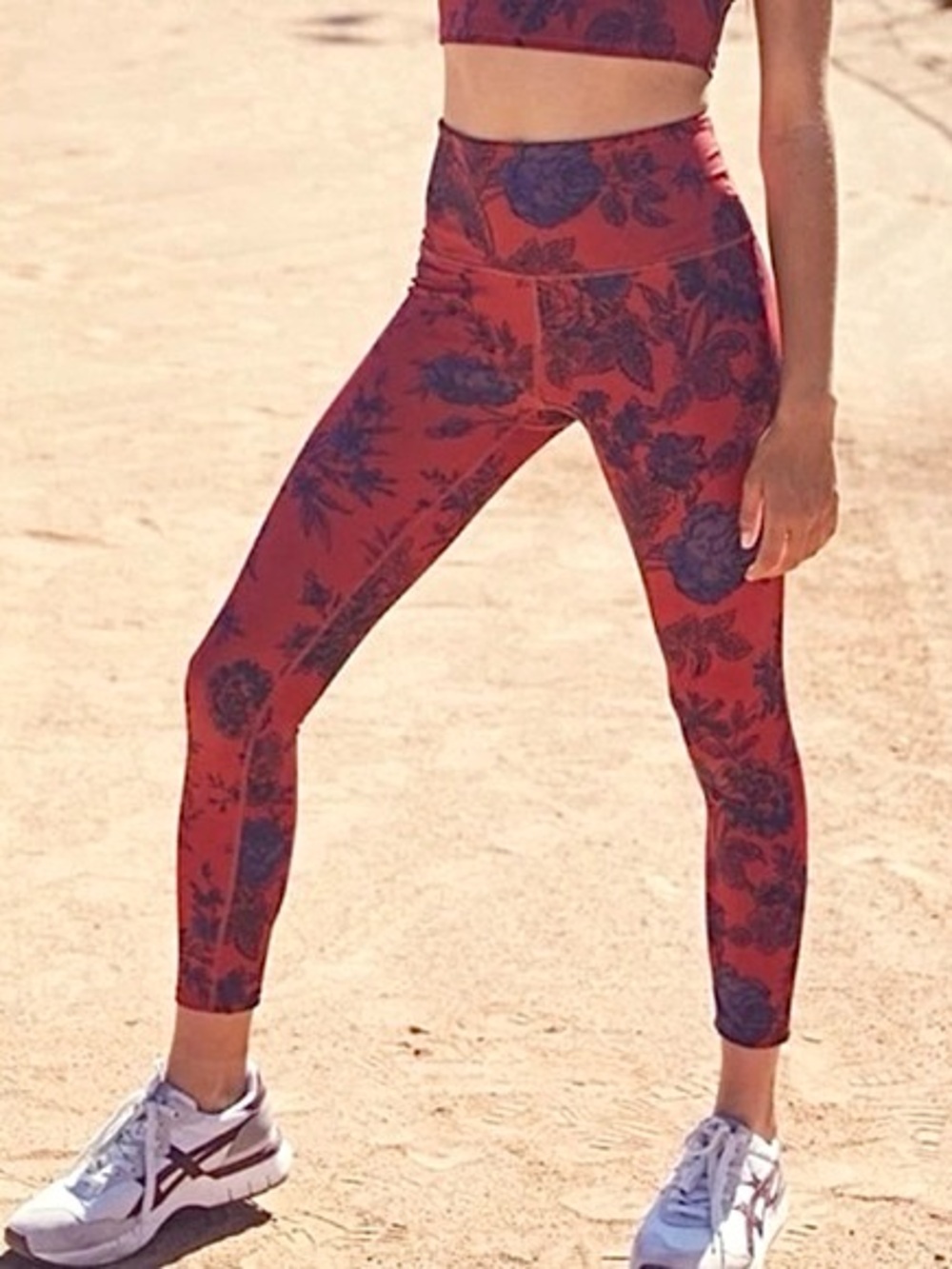 Free People High-Rise 7/8 Lose Control Floral Leggings - NEW